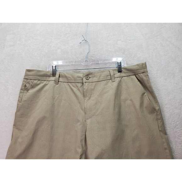 Lot Of 2 Hang Ten Board Shorts Men 40 Tan Dark Gray Polyester Pockets Drawstring - Picture 14 of 16